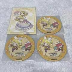 プロセカ サンリオコラボ 特典 ポストカード コースター 鏡音リン