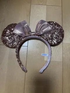ディズニー カチューシャ ピンクスパンコール