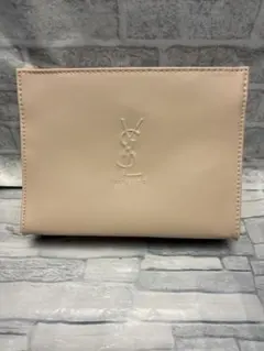YSL ベージュ レザーポーチ