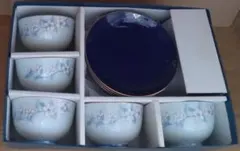 有田焼 西山窯 肥前のうつわ　菓子皿5枚・湯呑5客セット