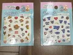 ネイルシール　エンジェルブルー　デイジーラバーズ　セリア