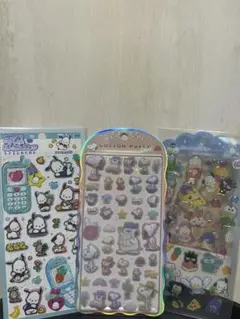 コットンパフィー スヌーピー 等 シールセット おまけつき