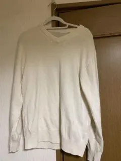 ミ*こ様 GU アイボリー Vネックセーター 長袖