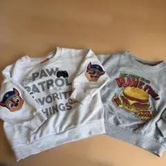 PAW PATROL！ハンバーガー！トレーナー 2点セット