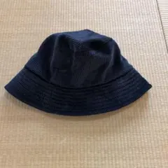ユニクロ コーデュロイ バケットハット 黒