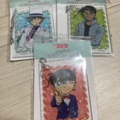 【新品未開封】江戸川コナン怪盗キッド服部平次ホログラムアクリルキーホルダー