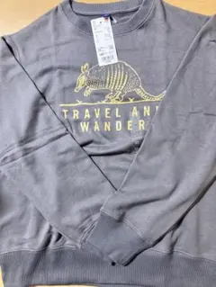 新品・未使用/UNIQLOウルトラストレッチスゥエットシャツ/ダークグレー160