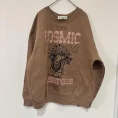 Wound Up【XL 】ブラウン トレーナー