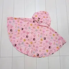 アンパンマン レインポンチョ カッパ ピンク 80〜95
