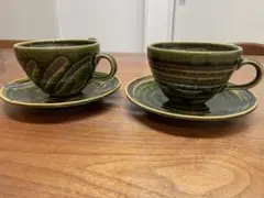 バリ プルメリアカップ＆ソーサー 2客セット - メルカリ