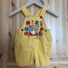 ミキハウス　イエロー ロンパース サロペット