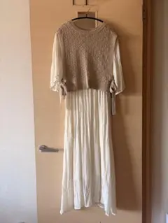 archives Mサイズ 半袖ロングワンピース アイボリー
