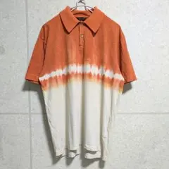 ポールスミス コレクション タイダイ柄 ポロシャツ XL オレンジのサムネイル