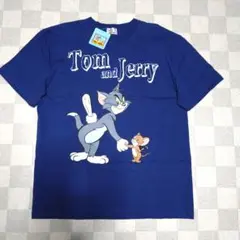 新品 トムとジェリー Ｔシャツ デッドストック ネイビーブルー 3L
