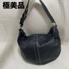 訳あり【COACH】極美品　ほぼ未使用　ワンショルダー　黒　レザー　人気