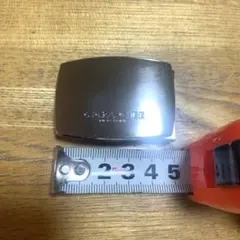 【COACH】コーチ ベルト用バックル 単品 シルバー（スクエア／ロゴ入り）