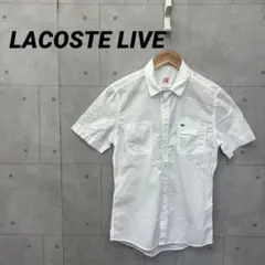 LACOSTE LIVE ラコステライブ 半袖シャツ 胸ポケット 39 白のサムネイル