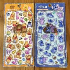 【正規品】プチドロップステッカー　ディズニー　プーさん　スティッチ