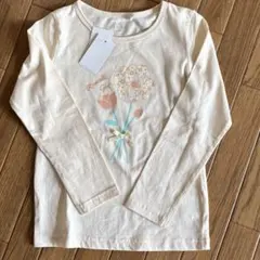 新品　花柄プリント 長袖カットソー ロンT 120cm 西松屋　エルフィンドール