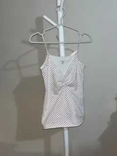 Brandy Melville 赤ドット ギャザーキャミソールのサムネイル