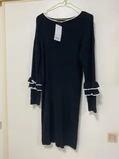 オリーブ・デ・オリーブ　リブ編みニットワンピース