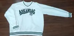 ARKANSAS MARYLAND Vネック スウェット ホワイト