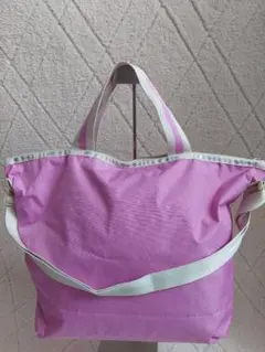 ✨極美品✨LeSportsacナイロン トートバッグ　ピンク 2way