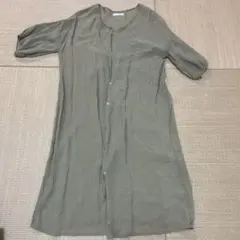 fifth カーキ 半袖シャツワンピース Mサイズ