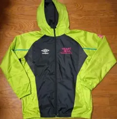 umbro フード付きジャケット S 黒/緑