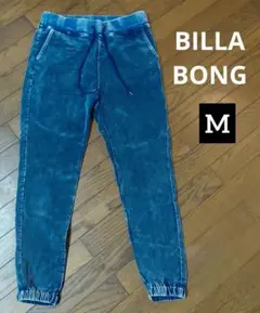 BILLA BONG デニムカラー　ベロア　ジョガーパンツ M　ユニセックス