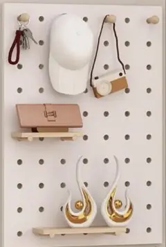 ホワイトボード 木製パーツ付き 約47cm x 62cm