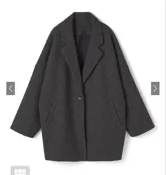 ルーズテーラードコート[ze585] チャコール