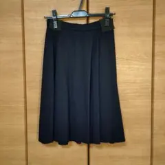 NATURAL BEAUTY ネイビー フレアスカート ひざ丈