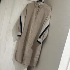 ストライプシャツワンピース