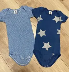 プチバトー　ボディ 2枚セット 12m 74cm