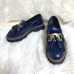 TOD'S タッセル ローファー ネイビー - メルカリ