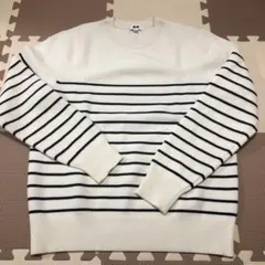 UNIQLO メンズ￼￼ウォッシャブルミラノリブクルーネックセーター S 美品