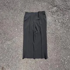 90s Vintage Wide Slacks Black