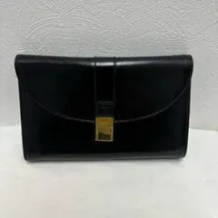 【最終値下げ】BALLY バリー レザー クラッチバッグ ブラック