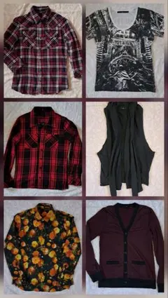 まとめ売り、トップス、長袖シャツ、Tシャツ、メンズ、ノーアイディ、NO ID