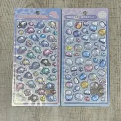 【正規品】水族館限定 ボンボンドロップシール第三弾 イルカ クラゲ 2枚セット