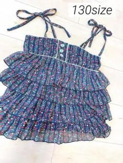 Pink Beans フラワープリント チュニック 130