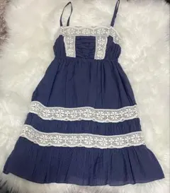 blondy キャミワンピース ネイビー レースのサムネイル