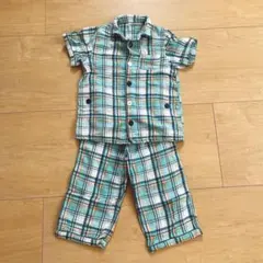 Combi mini チェック柄 パジャマセット 130cmのサムネイル