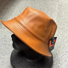 NEWHATTAN PU LEATHER BUCKET HAT(BR L/XL)