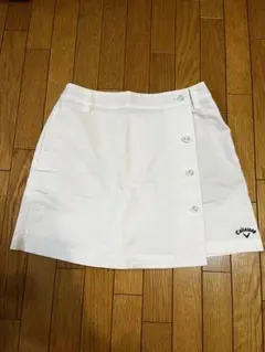Callaway ホワイト キュロットスカート Sサイズ