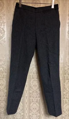 UNIQLO ツイードアンクルパンツ(ストライプ)
