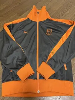 PUMA トラックジャケット グレー オレンジのサムネイル