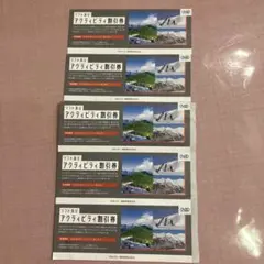 日本駐車場開発　株主優待　リフト及びアクティビティ割引券5枚