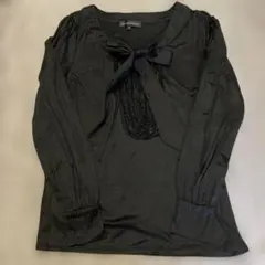 green label relaxing ブラック長袖トップス 38